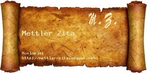 Mettler Zita névjegykártya